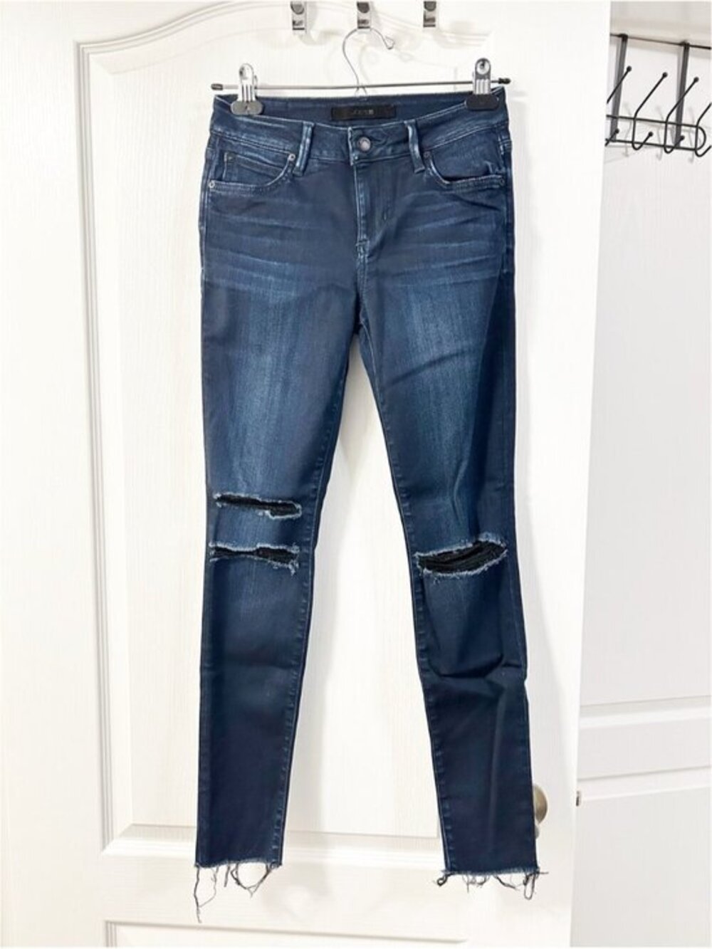 Anthropologie Joe's Jeans Womens Jeans Dark Wash Skinny 25 Distressed Grunge